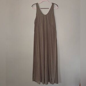 Halara - Women's XL - Side Slit Maxi Dress - Sleeveless - Tan